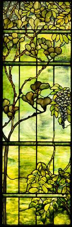 Fine Leaded Glass Triptych Window (Left Panel)