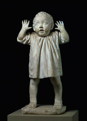 First Steps, statue of a child walking by Adriano Cecioni (1838-66) (plaster) from 