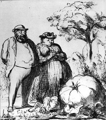 Gemuesegarten, roi des Potirons../Daumier from 