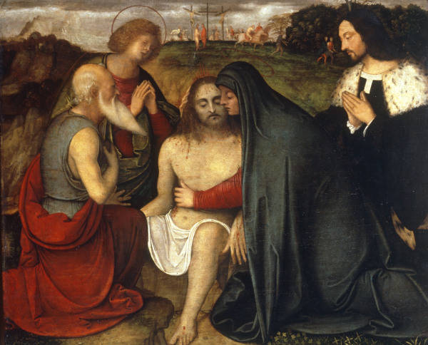 Giov.Agostina da Lodi, Pieta mit Hlgen. from 