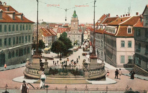 Gotha, Hauptmarkt from 