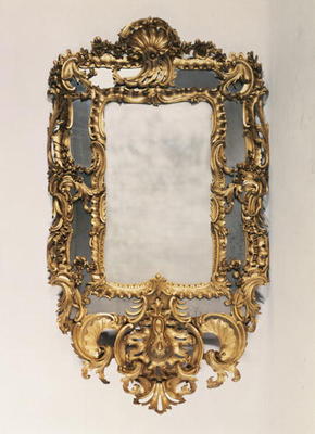 George II carved giltwood mirror, mid 18th century from 