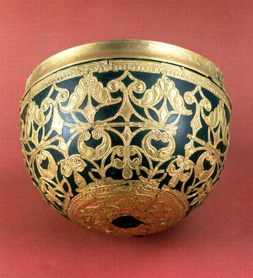 Gold openwork for a varnished bowl from Schwazenbrach Celtic art, 5th century BC from 