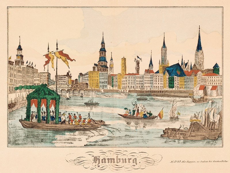 Hamburg, Alster & Jungfernstieg from 