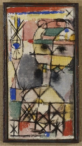 Head, 1919 (tempera on gauze laid down on board)  from 