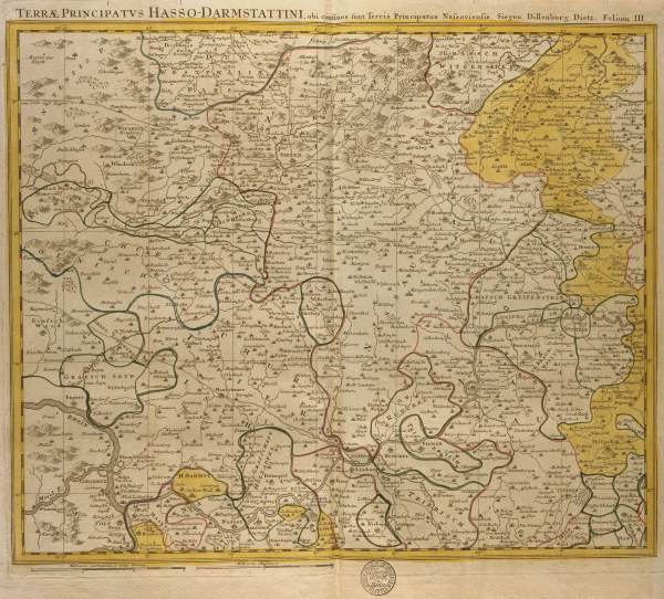 Hessen-Darmstadt, Landkarte 1751 from 