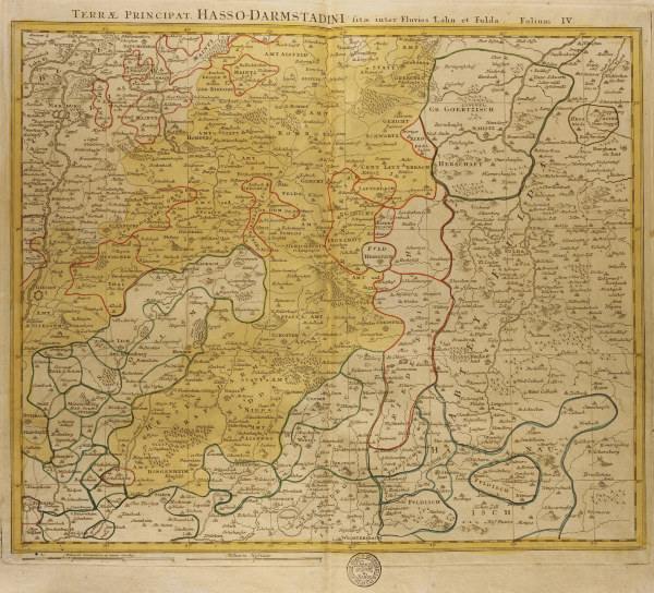 Hessen-Darmstadt, Landkarte 1751 from 