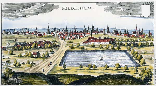 Hildesheim, Stadtansicht 1632 from 
