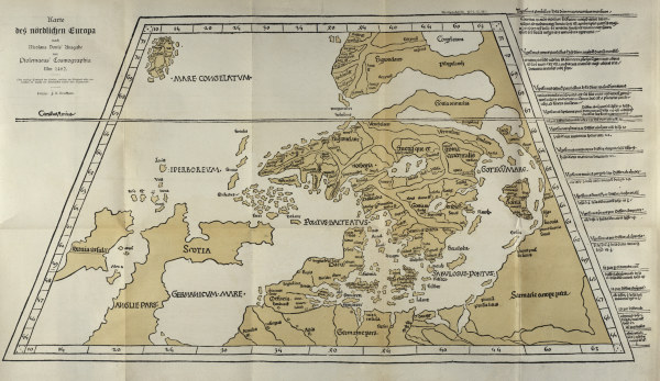Hist.Landkarte Europa 1482 from 