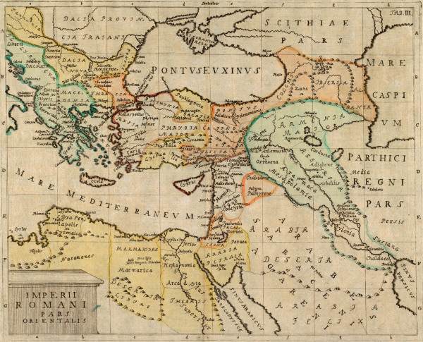 Historic map Roman Empire from 