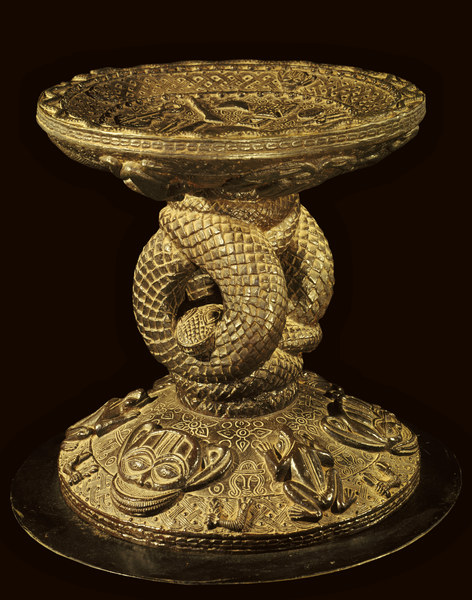 Hocker, Benin, Nigeria / Bronze from 