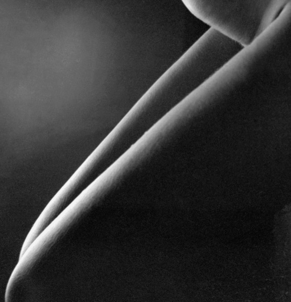 Human form abstract body part (b/w photo)  from 