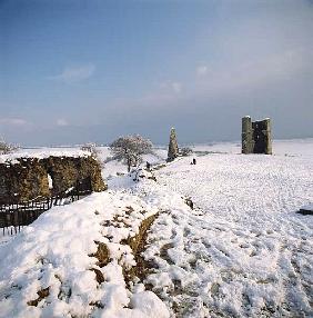 Hadleigh Castle in the snow