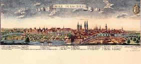 Halle (Saale) / Ansicht um 1700/ Kupfst.
