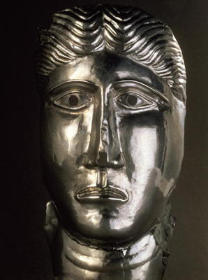 Head of a man, Gallo-Roman, 2nd-3rd century AD (silver) from 