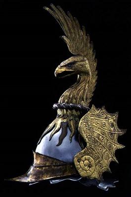 Helmet with an eagle's head, Italian from 