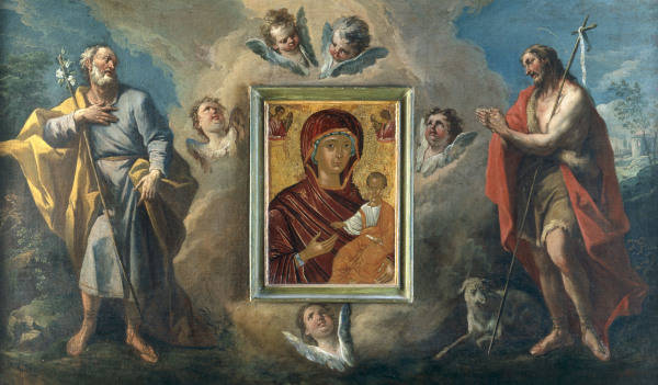 Ikone u.G.Diziani, Heilige u.Madonna from 