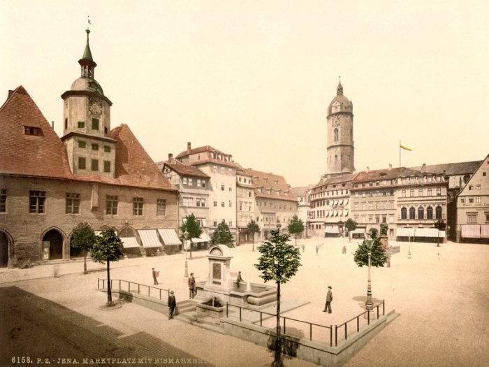 Jena, Markt u.Bismarckbrunnen from 