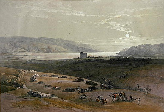 Jericho, 3rd April 1839 from Volume II of ''The Holy Land'' ; engraved by Louis Haghe (1806-85) publ from 