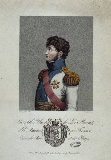 Joachim Murat / Punktierstich 1806 from 