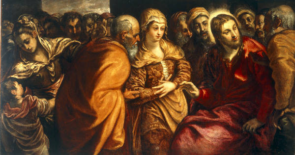 J.Tintoretto, Christus und Ehebrecherin from 