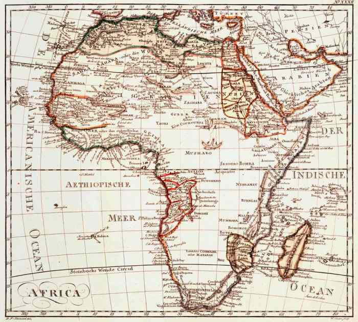 Karte von Afrika from 