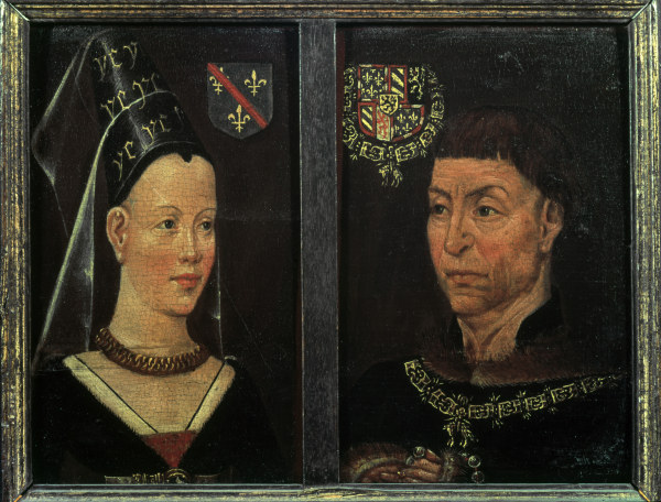 Charles the Bold and his wife from 