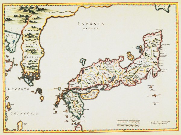 Karte Japans from 