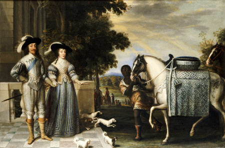 King Charles I And Queen Henrietta Maria Departing For The Chase from 