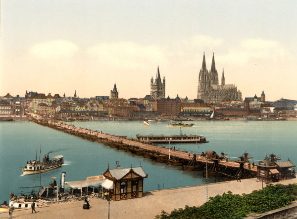 Köln-Deutzer Schiffsbrücke from 