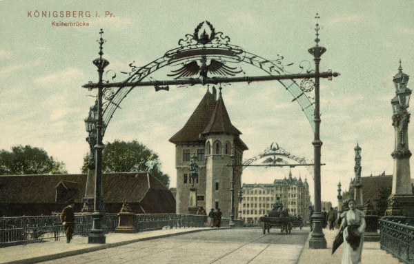 Königsberg, Kaiserbrücke from 