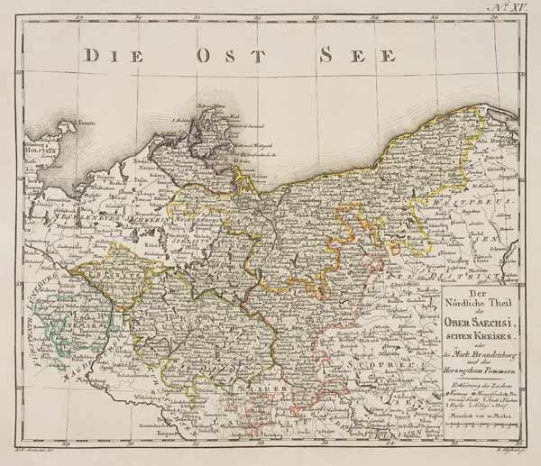 Landkarte von Brandenburg