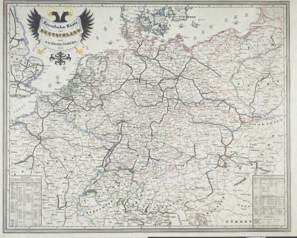 Landkarte Deutschland 1849 from 