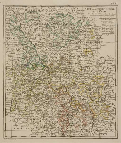 Landkarte Niederrhein.Kreis from 