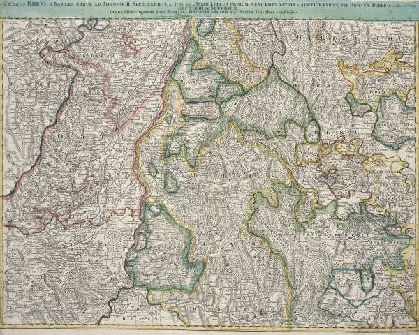 Landkarte vom Oberrhein um 1720 from 
