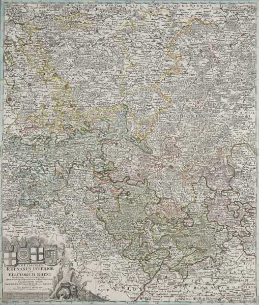 Landkarte von Rheinland-Pfalz um 1710 from 