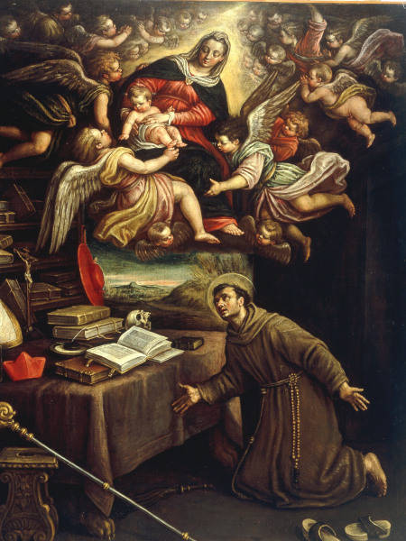 L.Bassano, Madonna erscheint Bonaventura from 
