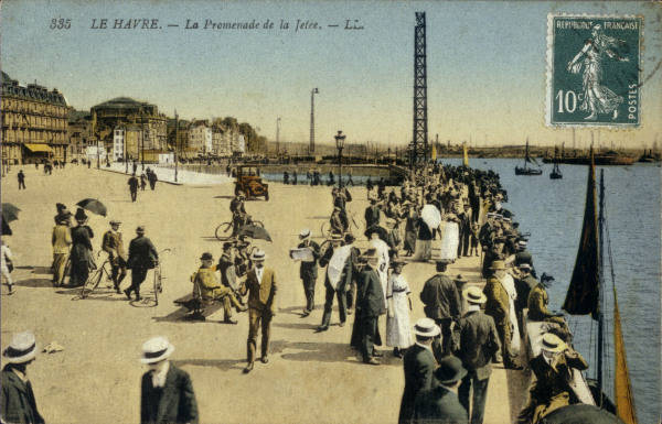 Le Havre, Promenade de la Jetee / Postk. from 