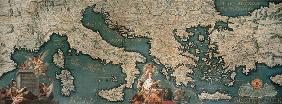 Landkarte Mittelmeerraum / Grisellini