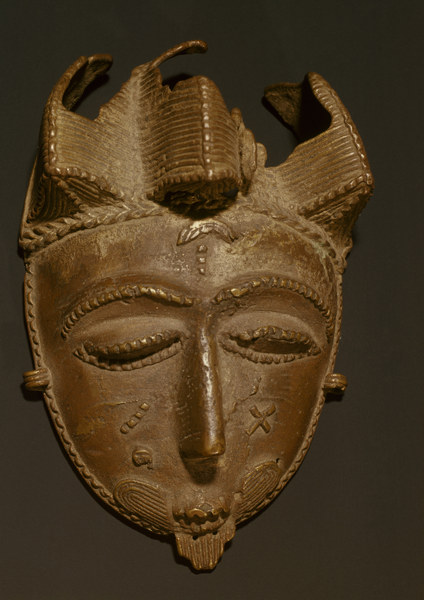 Maske, Baule, Elfenbeinkueste / Bronze from 