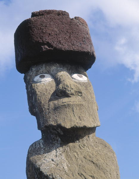 Monolithic statue on Ahu Ko Te Riku, c.1000-1600 (photo)  from 