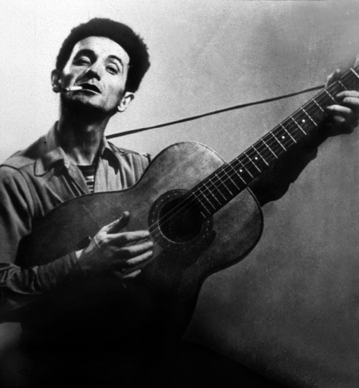 Musician Woody Guthrie considered as the father of folk music from 