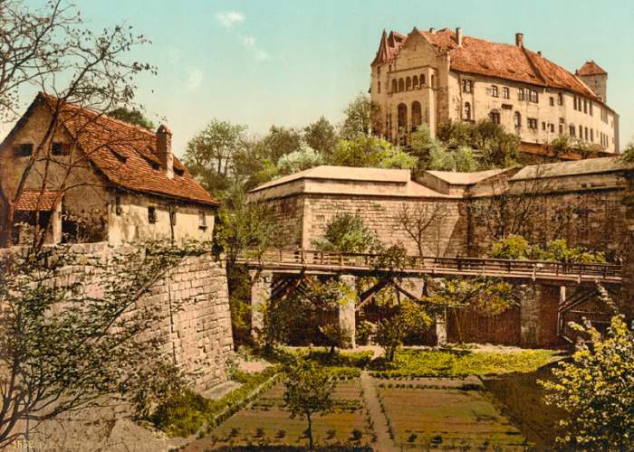 Nürnberg, Burg von Westen from 