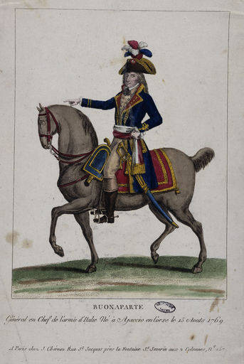 Napoleon Bonaparte / Kupferstich 1796/97 from 
