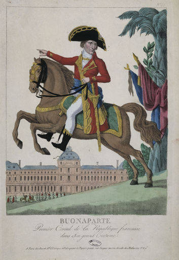 Napoleon Bonarparte / Radierung um 1799 from 