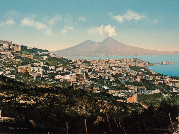 Neapel + Vesuv from 