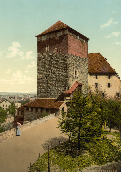 Nürnberg, Burg ,  Fünfeckiger Turm from 