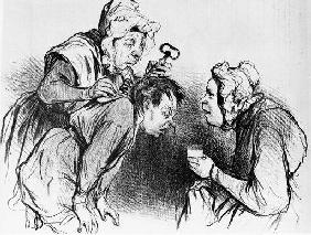 Nasenbluten / H.Daumier