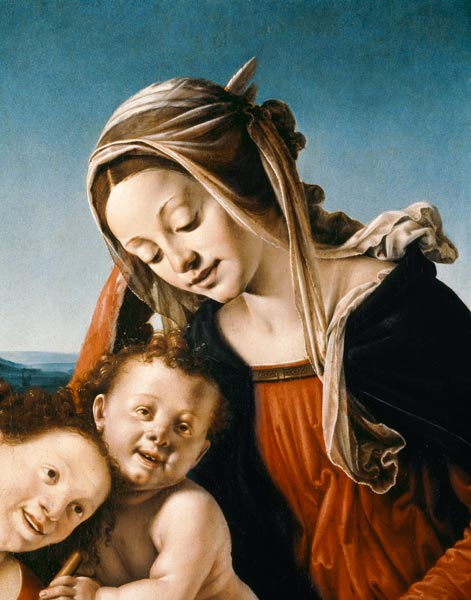 Piero di Cosimo, Maria mit Kind u.Engeln from 