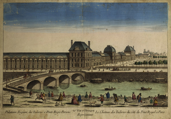 Paris, Tuilerien, Guckkastenblatt 1760 from 
